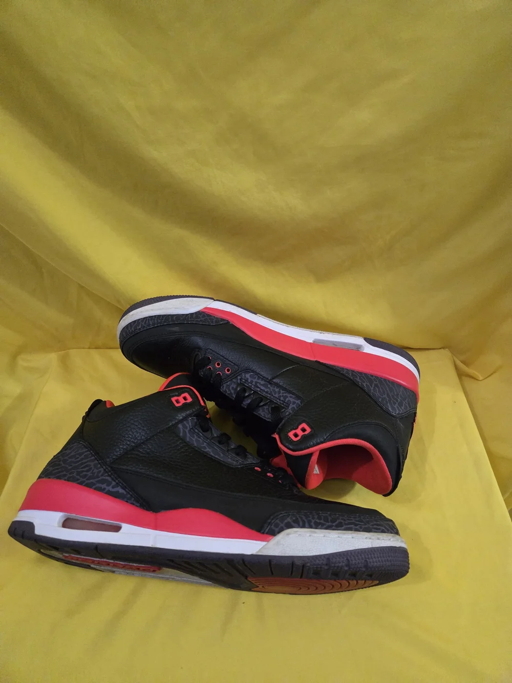 Air Jordan 3 Crimson Worn/ Not Original Box